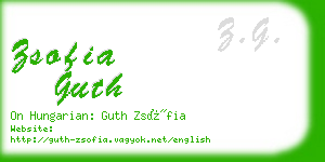 zsofia guth business card